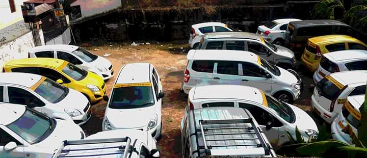 Mango Cabs yard — daytime aerial view